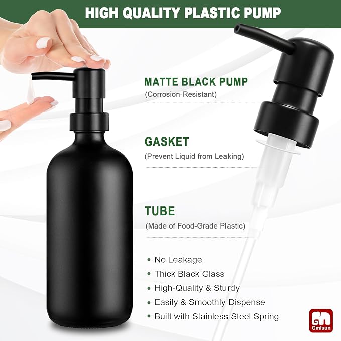 GMISUN Kitchen Soap Dispenser Set, 17 fl oz Dish Soap Dispenser - Image 7