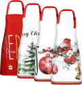 Geetery 4 Pcs Chicken Aprons for Women Rooster Print Apron Waterproof by Geetery