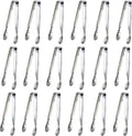 18PCS Mini Tongs for Appetizers, 5Inch Serving Tongs, Ice Tong Appetizer Tong by Sunenlyst