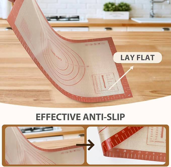 Pastry Mat, 0.7mm Extra Thick 36 x 24 Inches Large Non Stick Silicone Baking Pad - Image 4