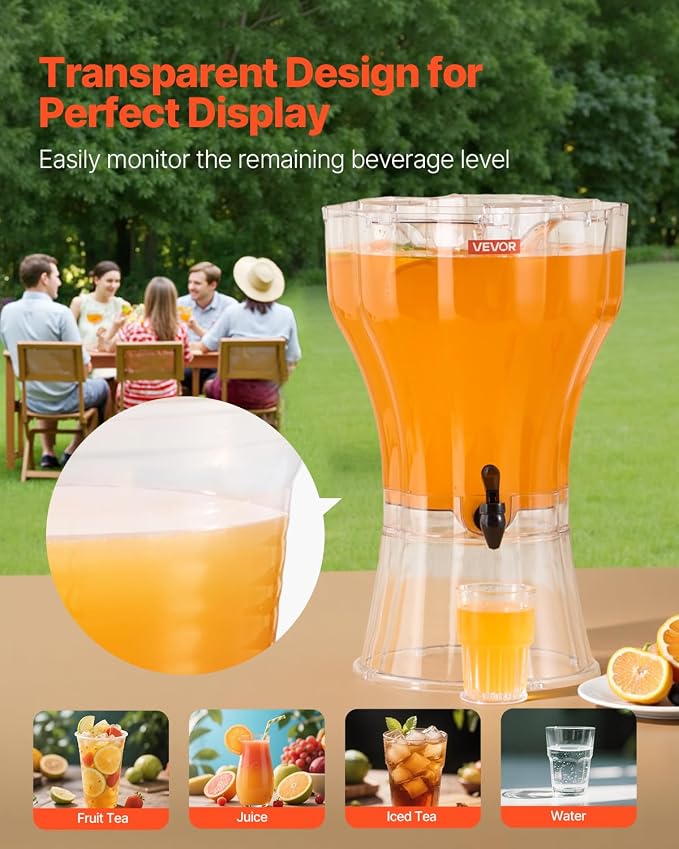 VEVOR Beverage Dispenser, 3.4 Gallon Drink Dispenser - Image 4