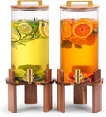 2 PCS 1.5 Gallon Glass Drink Dispenser, Beverage Dispenser by Unknown