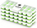 ChefAide Ice Cube Tray with Lid, 4 Packs 56 Cubes Durable Stackable Ice Cube by ChefAide