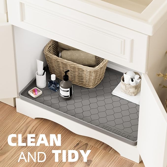 Winisok Silicone Under Sink Mat 28" x 22", kitchen Essentials and Gadgets - Image 4