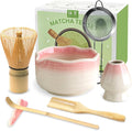 JBER Matcha Whisk Set, Ceramic Matcha Set Includes Bowl & Holder, Bamboo Whisk by JBER