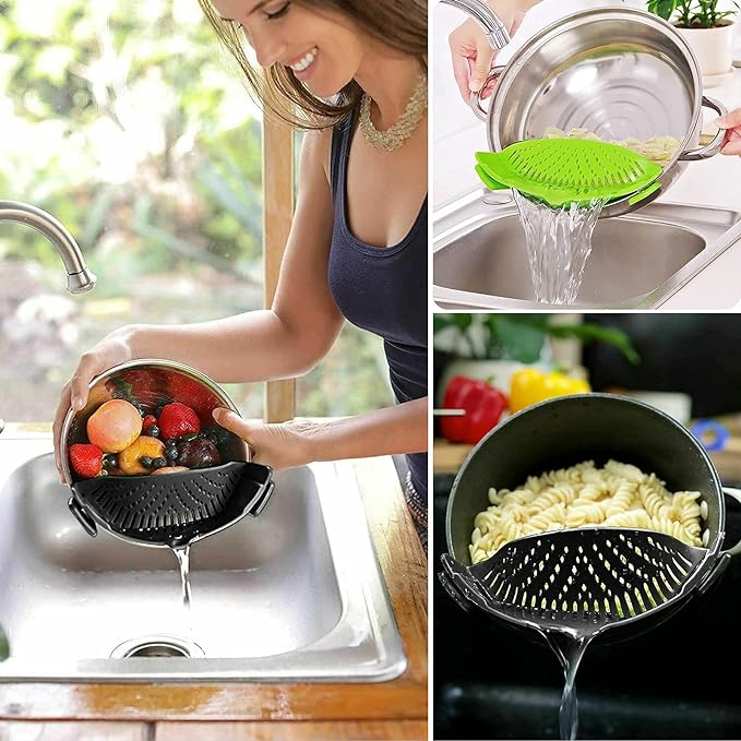 2 Pcs Clip on Strainer, Pot Strainer - Image 3