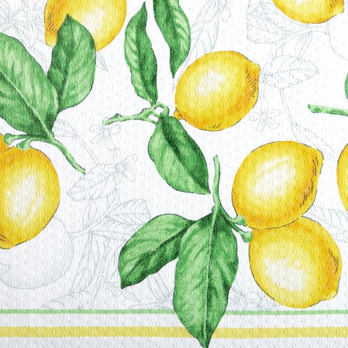 Martha Stewart Lots of Lemons Modern Kitchen Towel, Oven Mitt & Potholder Set - Image 3