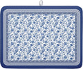 Blue Floral Branches Dish Drying Mat by Kawani
