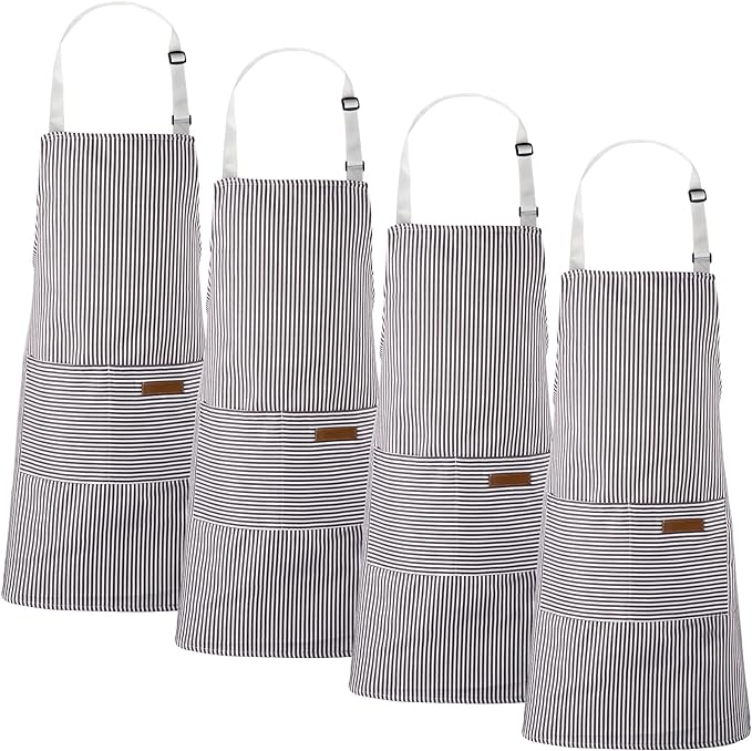 Handepo 4 Pcs Kitchen Aprons by Handepo