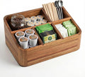 Dstuff Acacia Wood Coffee Station Organizer by Dstuff