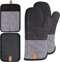 4PCS TIPTAP Oven Mitts, Kitchen Oven Mitts Set, Non Slip Cotton Oven Mitt and by Unknown