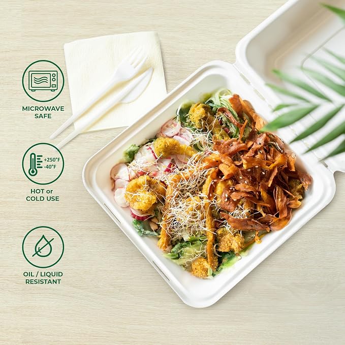 Freshware Clamshell Take Out Food Containers - Image 4