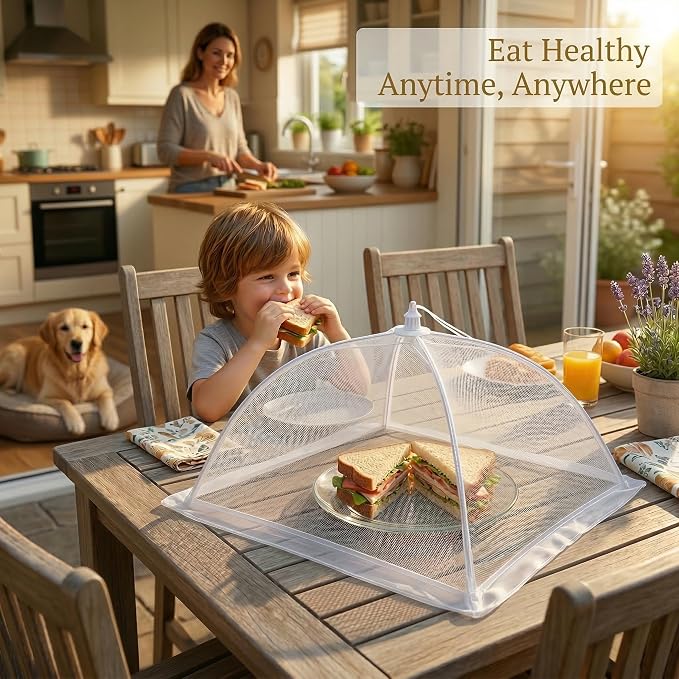 4-Pack Food Cover Mesh Food Tent - Image 8