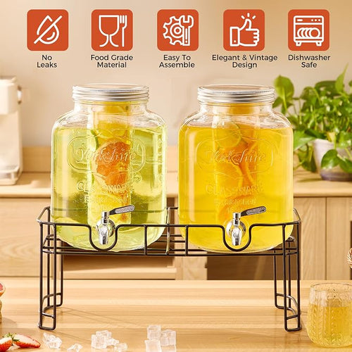1.5 Gallon Glass Drink Dispensers - Image 2