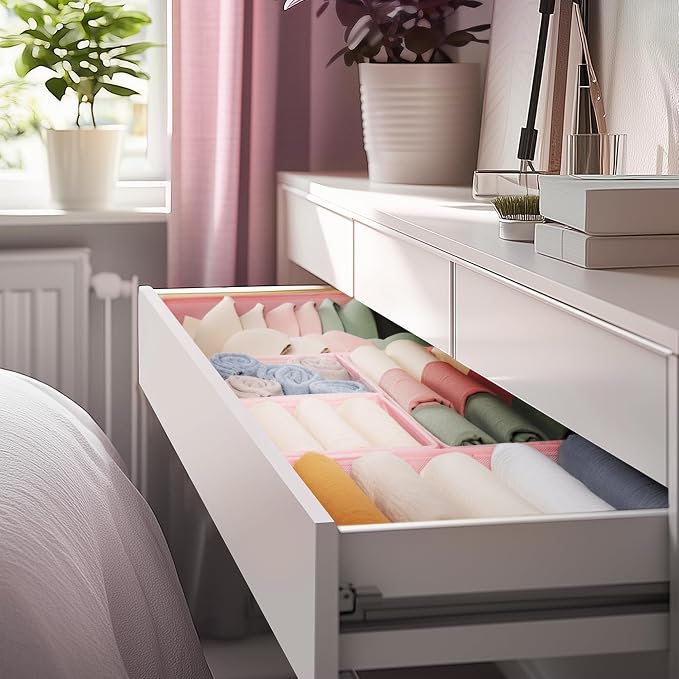 Criusia Drawer Organizer Clothes, 10 Pack Dresser Organizer - Image 6