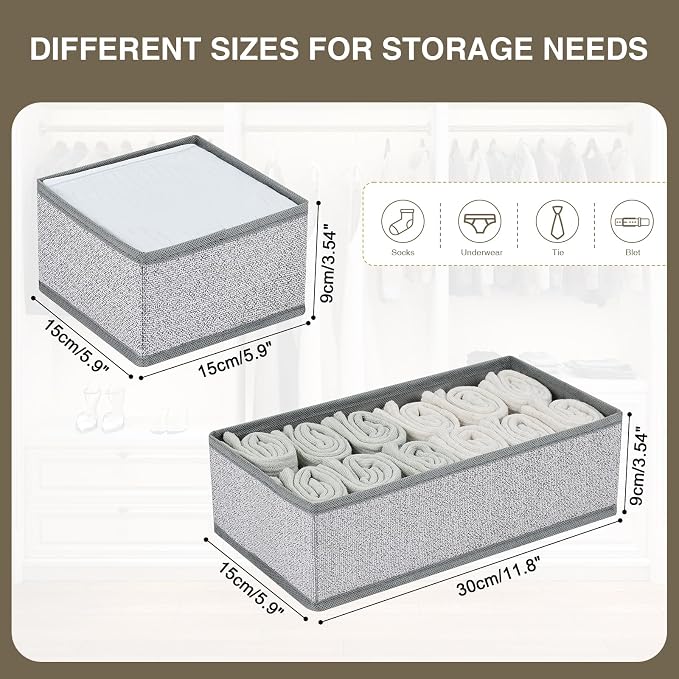 DIMJ Drawer Organizer Clothes, Dresser Organizer - Image 4