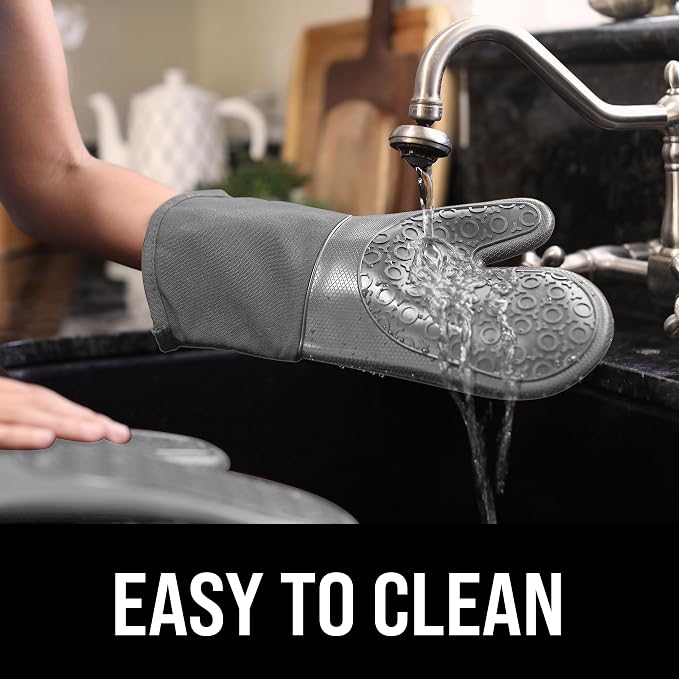 BPA-Free Soft Silicone Oven Mitts - Image 6