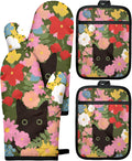 Miss Adola Cotton Oven Mitts and Pot Holders Sets by MissAdola