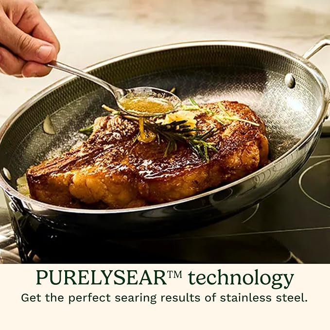 Cuisinart FusionPlus Hybrid Stainless Steel Cookware, 12-Inch Everyday Pan - Image 3