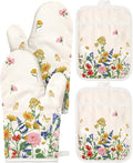Miss Adola Cotton Oven Mitts and Pot Holders Sets by MissAdola
