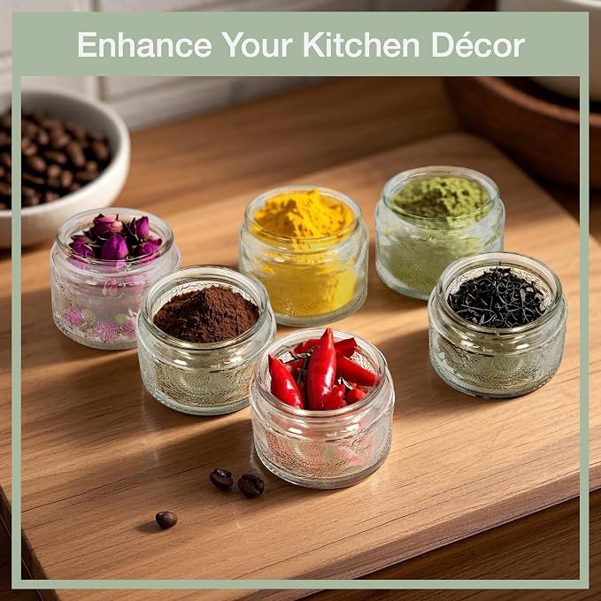 4 oz Decorative Mini Glass Jars - Image 2