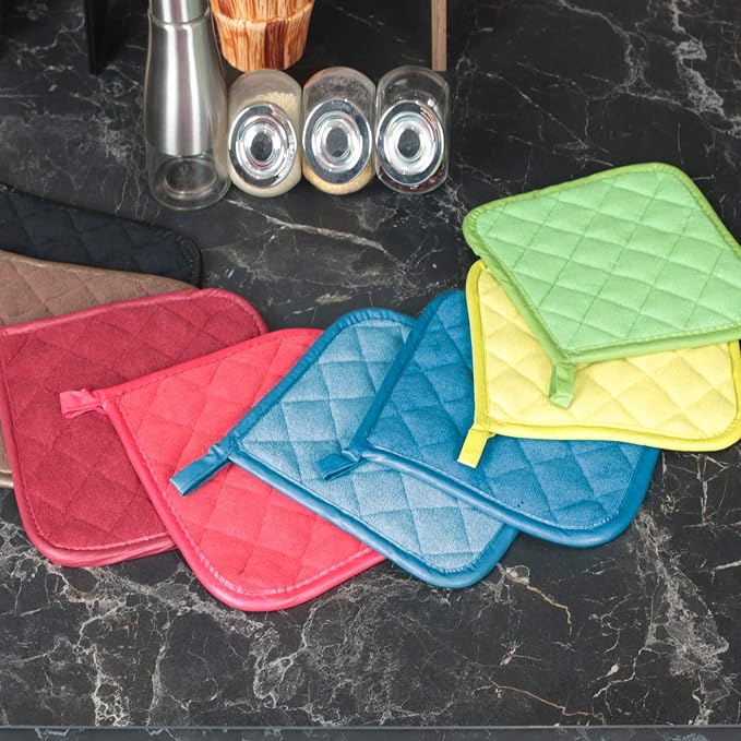 Pot Holders Buffalo Plaid Cotton Heat Resistant Potholder, Pot Holder, Hot Pads - Image 6