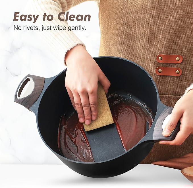 SENSARTE Pots and Pans Set Non stick, Non toxic Healthy Induction Cookware Sets - Image 4
