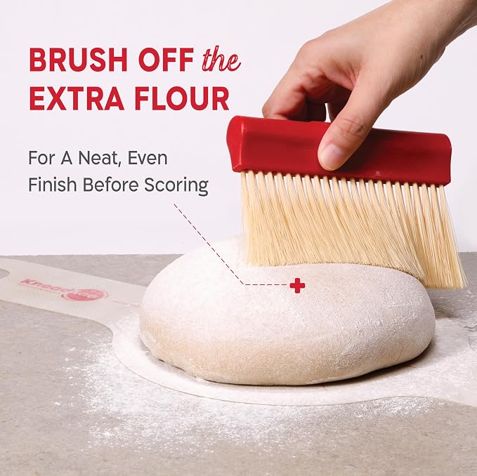 KneadAce Dough Scraper & Baker’s Brush Set. Stainless Steel Bench Scraper & - Image 5