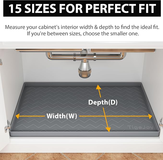 TigeJoy 19" x 19" Under Sink Mats - Image 2