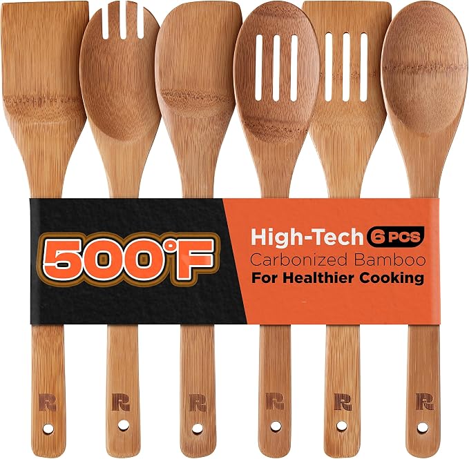 Riveira Dark Bamboo Wooden Spoons by Riveira
