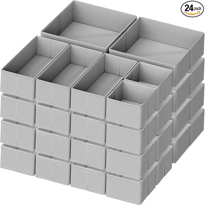 Criusia Drawer Organizer Clothes, 24 Pack Dresser Organizer by Criusia