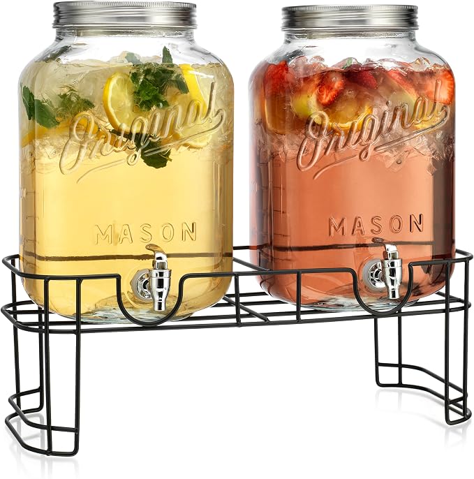 MosJos 2 GALLON Glass Drink Dispensers - Image 8