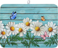 Spring Summer Daisy Flowers Dish Drying Mat by Kawani