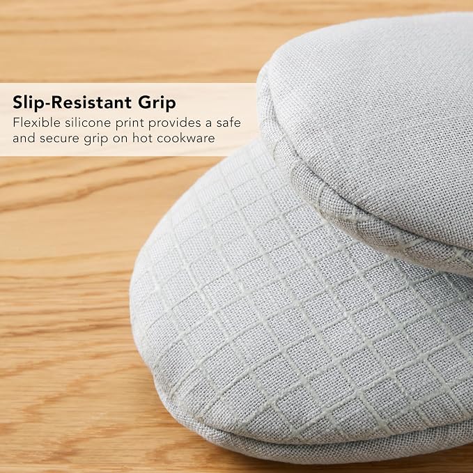 KITCHENAID Gourmet Series Gridlines Mini Oven Mitts 2-Pack Set, Heat Resistant - Image 7