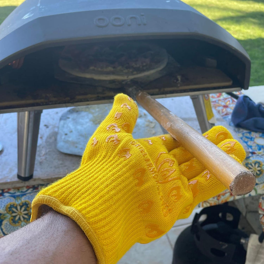 Grill Armor Oven Gloves 932°F Extreme Heat & Cut Resistant Oven Mitts with Fingers for BBQ, Cooking, Grilling, Baking – Accessory for Smoker, Cast Iron, Fire Pit, Camping, Fireplace and More