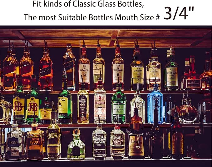 Pafusen 6 Pack Liquor Bottle Pourers, Liquor Pour Spout - Image 6