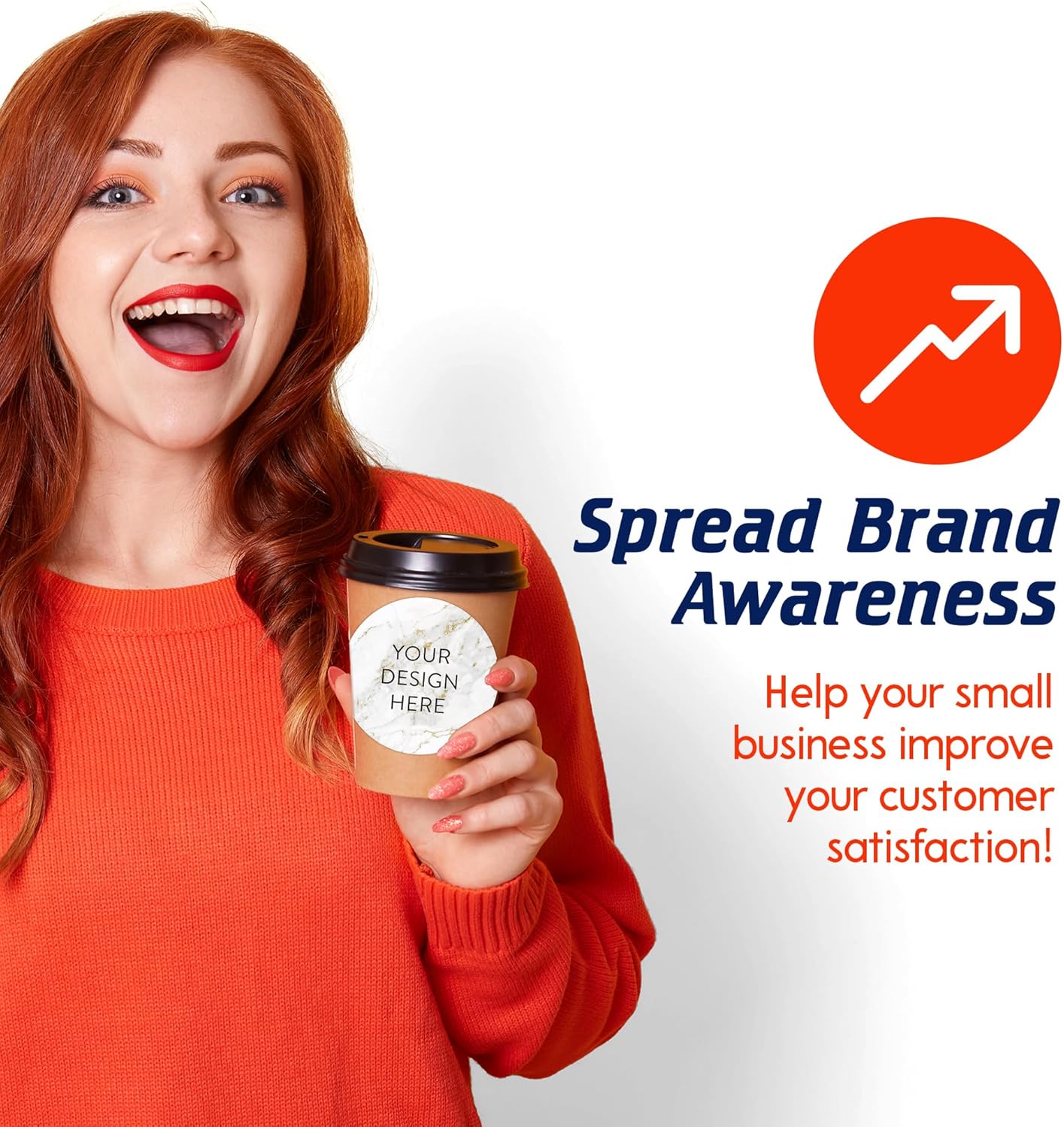 100 Custom Vinyl Stickers - Upload Your own Image, Text, Design, Logo - Personalized Logo Labels for Handmade, Packaging, Bottle, Jars, Candle, Brand Stickers (Gold Marble, 4x4)