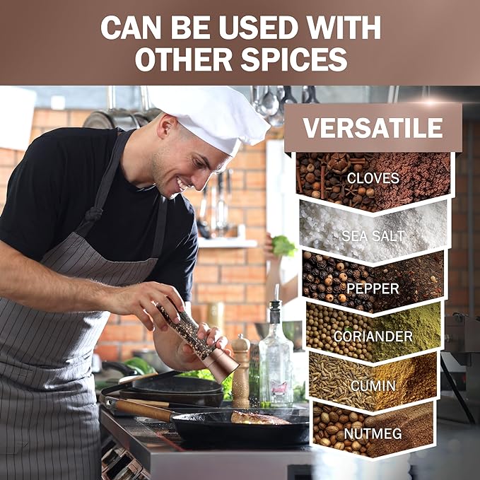 HOME EC Original Stainless Steel Salt or Pepper Grinder 1pk - Image 4