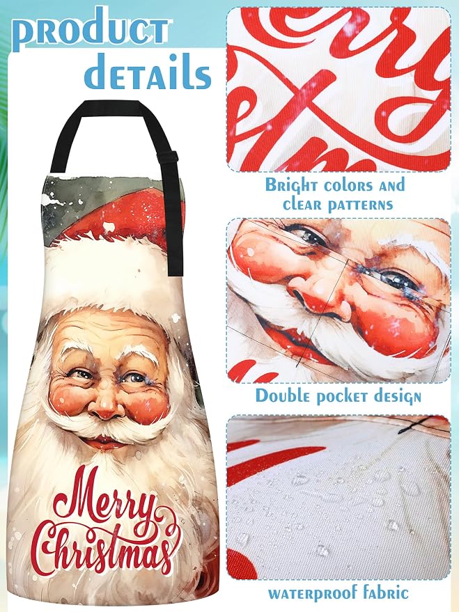 Bencailor 6 Pcs Spring Kitchen Aprons - Image 5