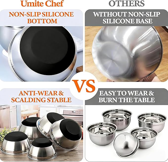 Thickened Heavy-Duty 26pcs Stainless Steel Bowl, Mixing Bowl Set - Image 6