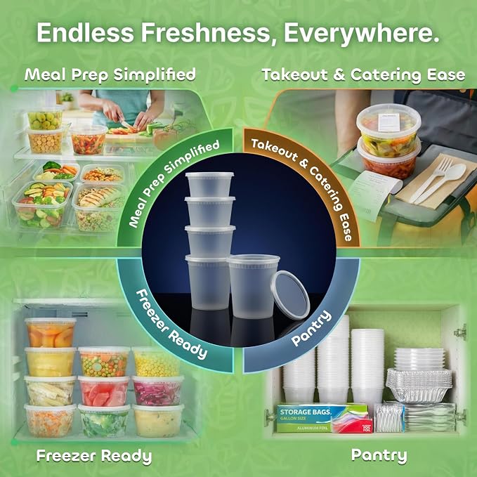 JoyServe 120 Sets Deli Containers - Image 5