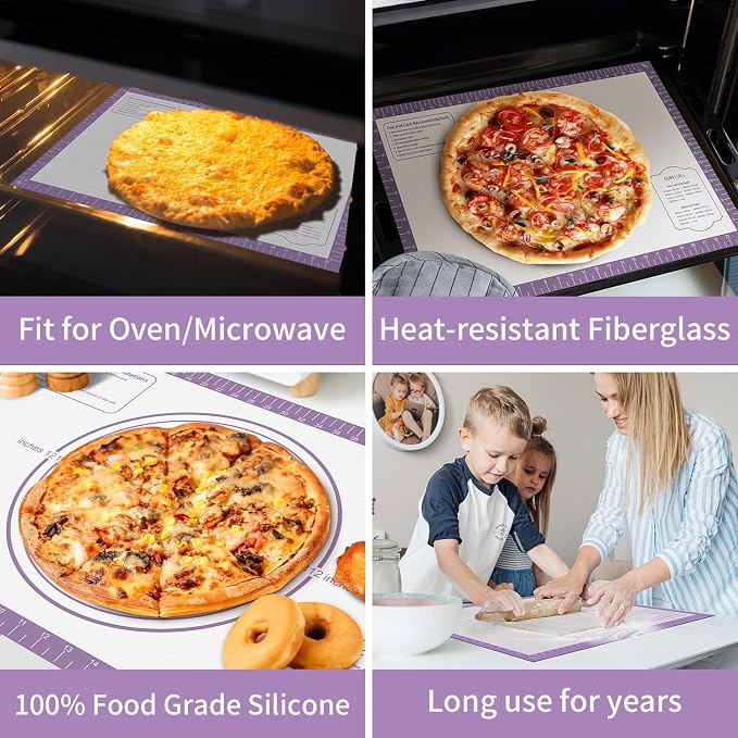 Silicone Baking Mat, Non Stick Pastry Mat Sheet - Image 5
