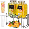 1 Gallon Glass Drink Dispensers by Unknown