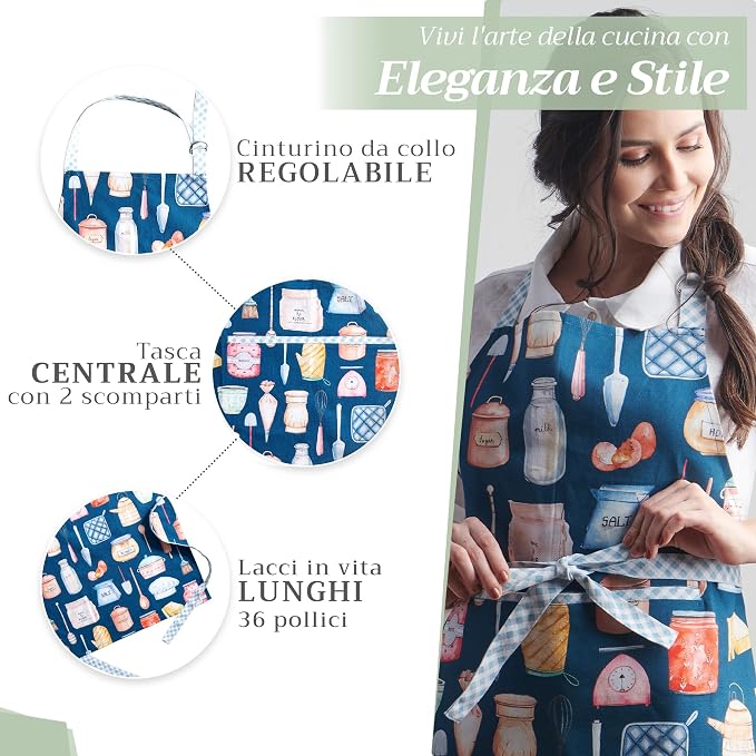 Maison d' Hermine 100% Cotton Apron - Image 5