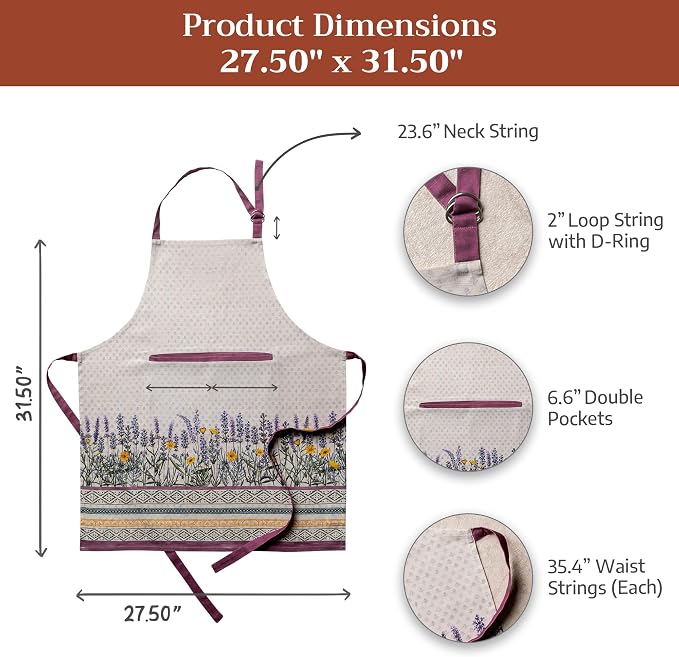Maison d' Hermine 100% Cotton Apron - Image 7