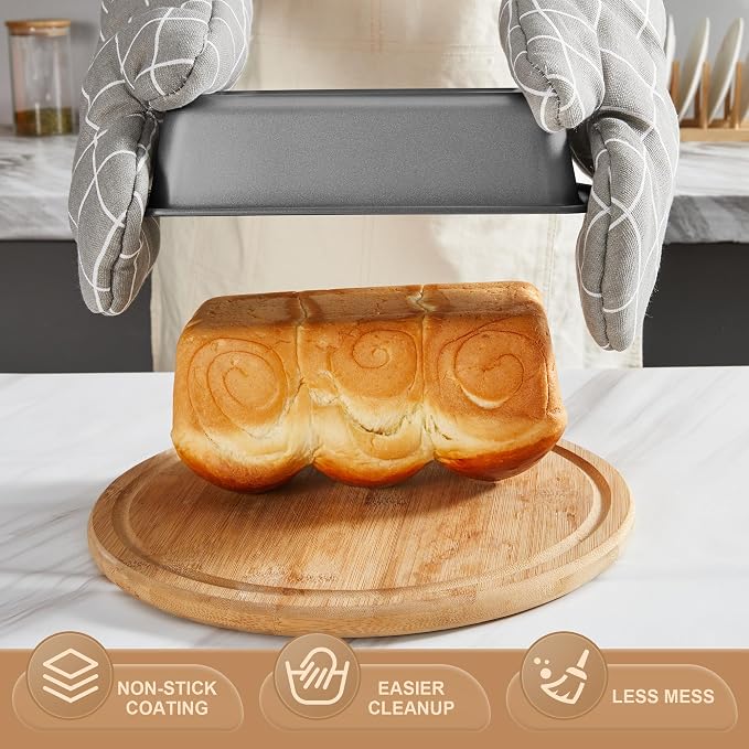 HONGBAKE Bakeware Sets, Baking Pans Set, Nonstick Oven Pan - Image 4