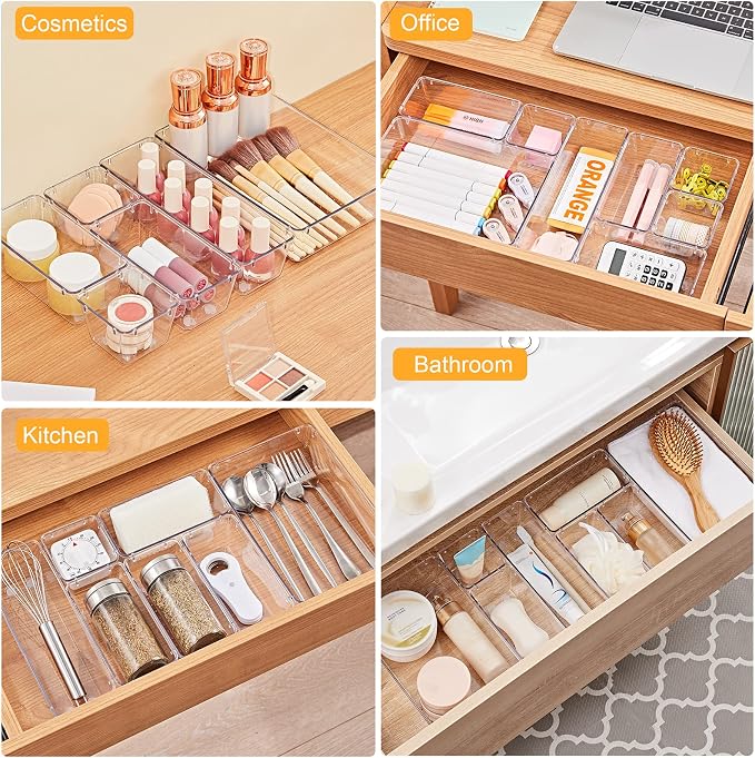 SMARTAKE 28 Piece Drawer Organizers - Image 6