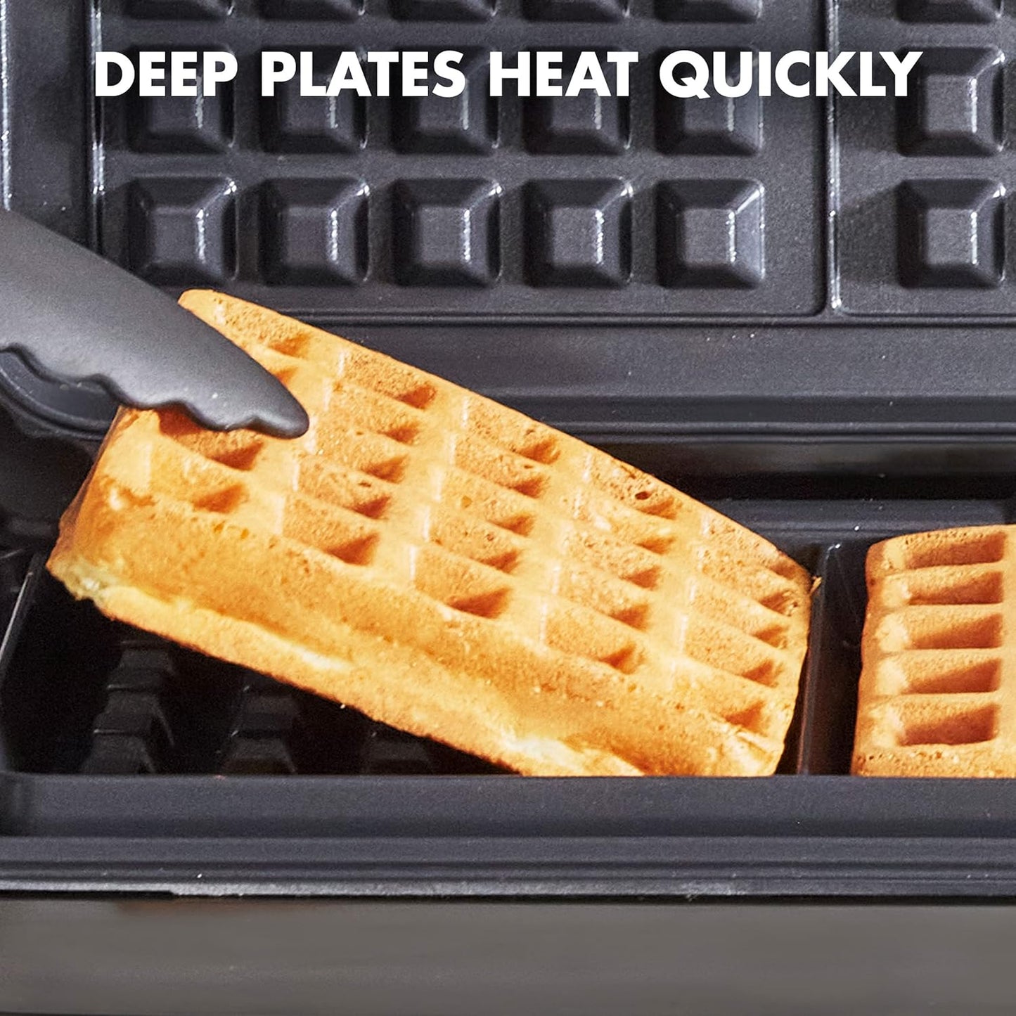 GreenPan Healthy Ceramic Nonstick Reversible Waffle Plates for 6-in-1 Contact Grill and Griddle, Dishwasher Safe, PFAS-Free