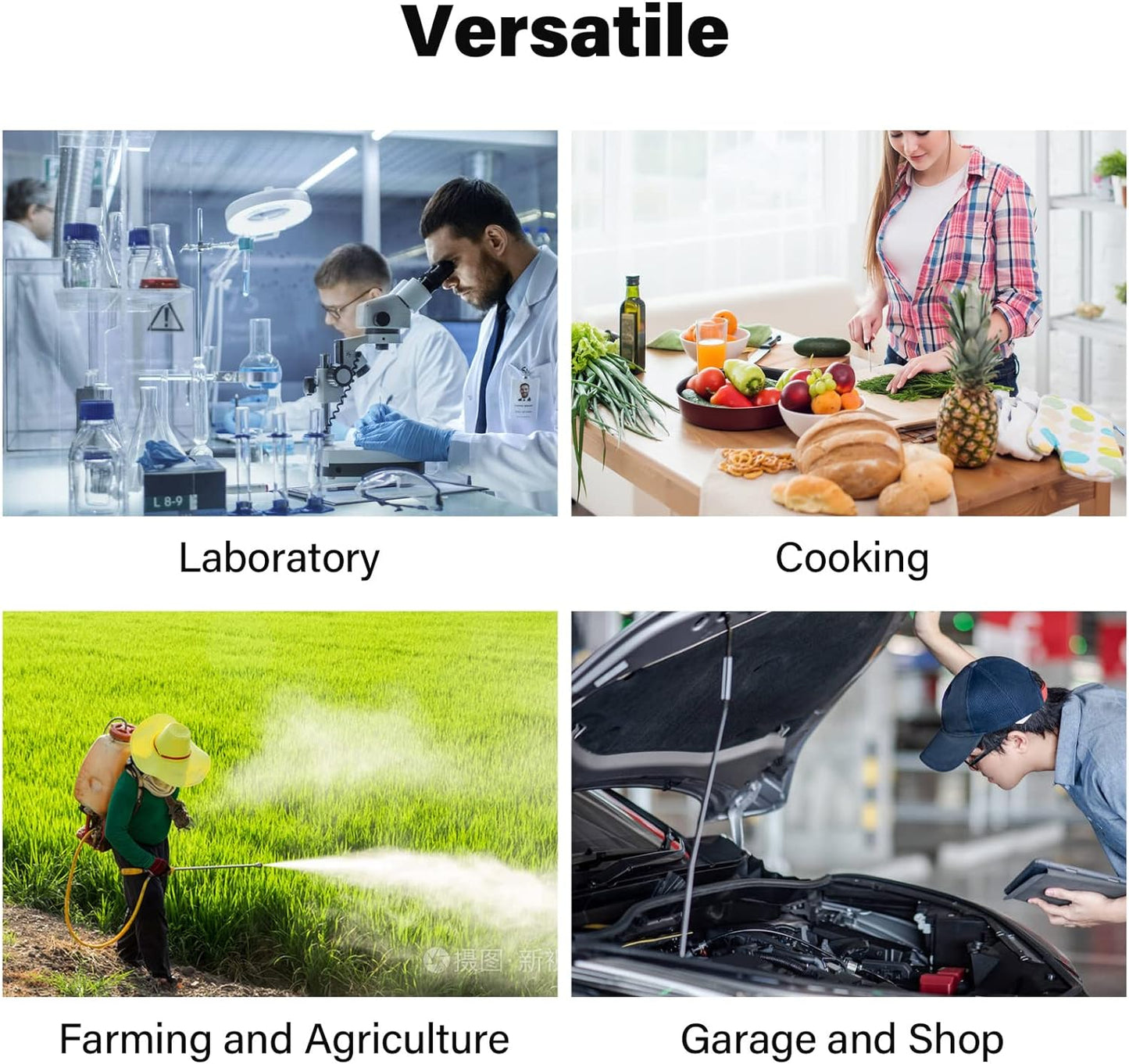 Luvan 1 Gallon Measuring Pitcher, Large Measuring Cup with Spout and Handle, 134oz Plastic measuring pitcher with Conversion Chart, 1 Gallon Measuring Container for Motor Oil, Chemicals, Pools, Lawns