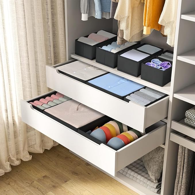 DIMJ Drawer Organizer Clothes 6 Pack - Image 6